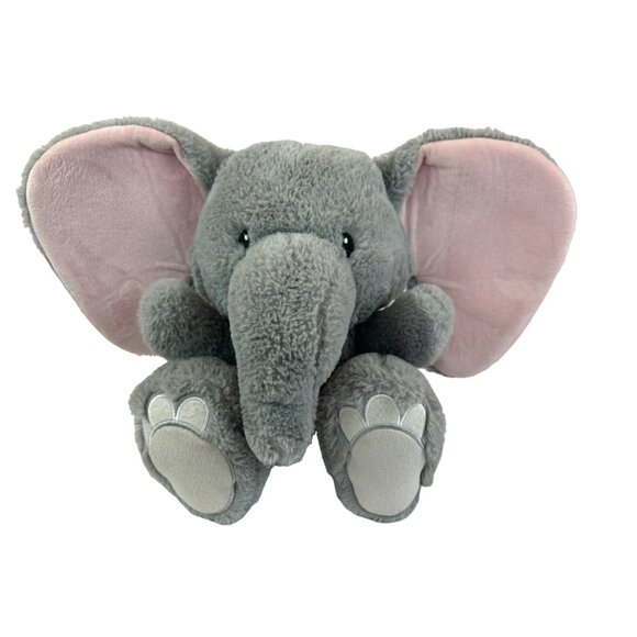 Gund Elephant Big Floppy Ears Plush Stuffed Animal Zoo Safari Gray Pink 11in - Picture 1 of 12
